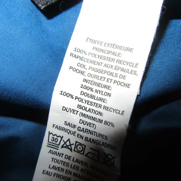 MENS LL BEAN VEST/PUFFER/ORANGE + GREEN/DOWNTEK/POCKETS/SIZE LARGE! - Picture 5 of 10